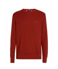 TOMMY HILFIGER TH  Rundhalspullover aus Baumwolle dunkles Magma - Herrenpullover - 3