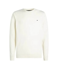 TOMMY HILFIGER PIMA Pullover mit Rundhalsausschnitt aus Kaschmirmischung Elfenbein - Herrenpullover - 3