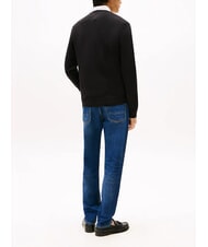 TOMMY HILFIGER TH  Pullover mit Rundhalsausschnitt Schwarz - Herrenpullover - 2