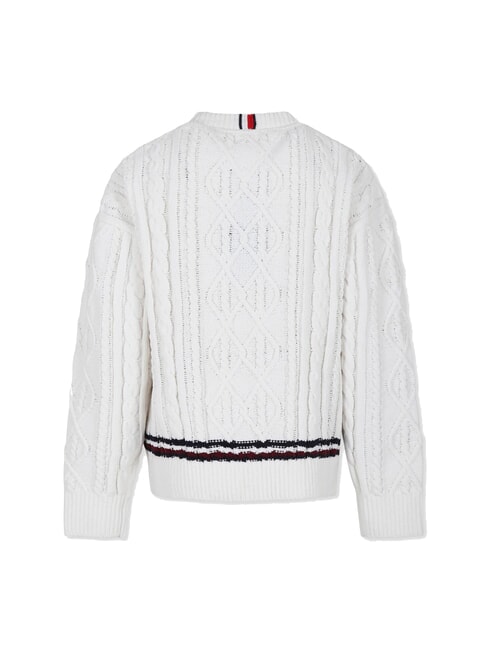 TH KIDS Kinderpullover Elfenbeinbl&uuml;tenblatt - Kinderpullover