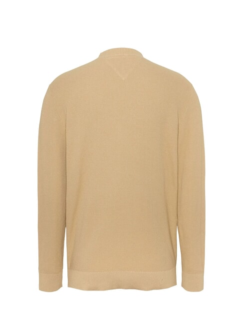 TH JEANS Pullover mit Rundhalsausschnitt sanftes Gold - Herrenpullover