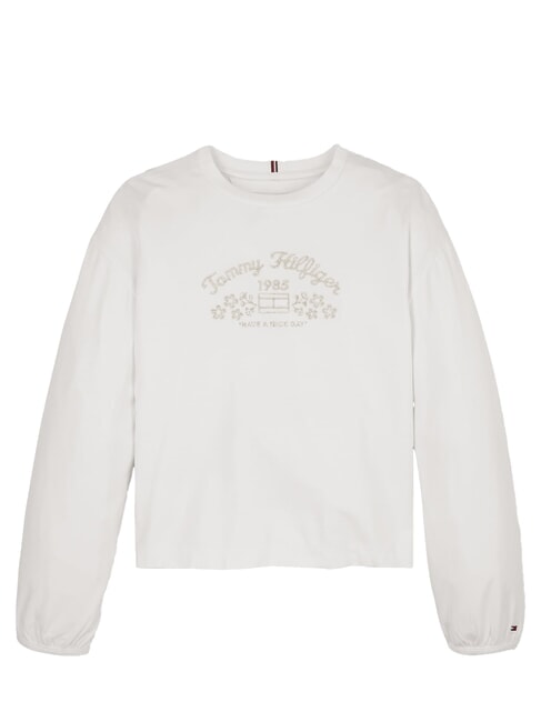 TH KIDS Sleeve Lang&auml;rmliges T-Shirt Wei&szlig; - Kinder-T-Shirt