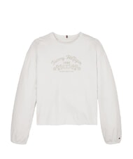 TOMMY HILFIGER TH KIDS Sleeve Lang&auml;rmliges T-Shirt Wei&szlig; - Kinder-T-Shirt - 3