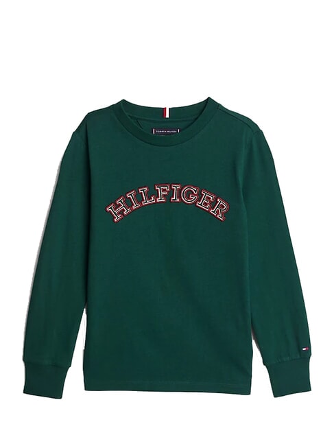 TH KIDS Lang&auml;rmliges Baumwoll-T-Shirt Ziergr&uuml;n - Kinder-T-Shirt