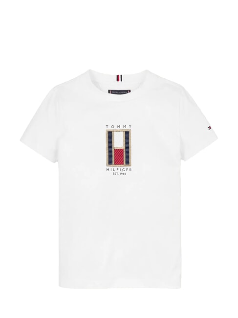 TH KIDS Kinder-Baumwoll-T-Shirt Wei&szlig; - Kinder-T-Shirt