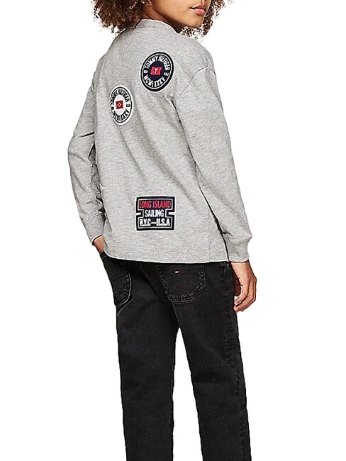 TH KIDS Tommy Baumwoll-T-Shirt hellgrau meliert - Kinder-T-Shirt