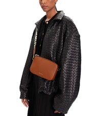 COCCINELLE TEBE Schultertasche aus strukturiertem Leder Cognac - Damentaschen - 4