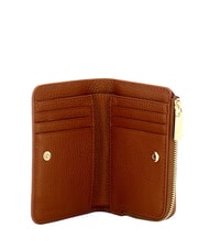 COCCINELLE METALLIC SOFT Kleine Geldb&ouml;rse aus Leder Cognac - Brieftaschen Damen - 2