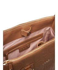 LIUJO MANHATTAN Mittelgro&szlig;e Umh&auml;ngetasche mit Logo Wildleder- - Damentaschen - 3