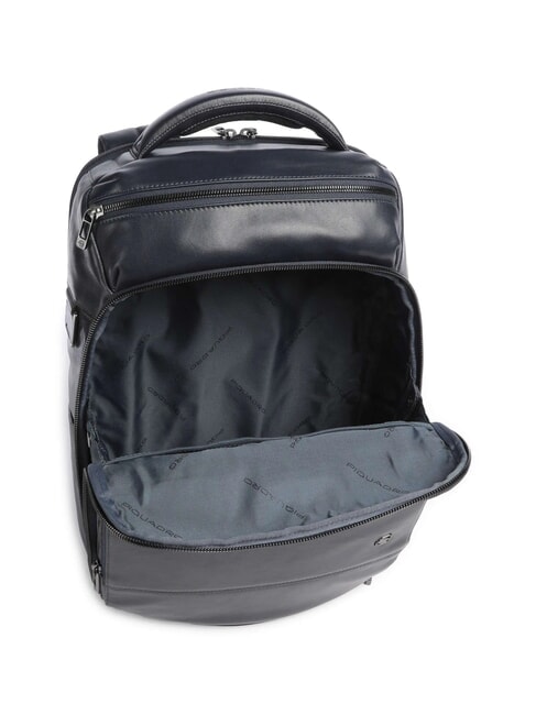 W136 14" Laptop-Rucksack aus Leder Blau - PC-Rucks&auml;cke