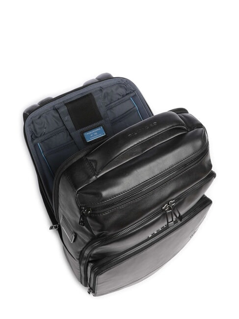 W136 14" Laptop-Rucksack aus Leder Schwarz - PC-Rucks&auml;cke