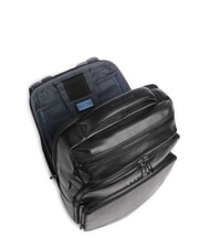 PIQUADRO W136 14" Laptop-Rucksack aus Leder Schwarz - PC-Rucks&auml;cke - 3