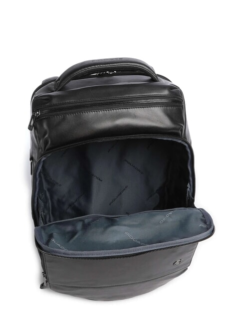 W136 14" Laptop-Rucksack aus Leder Schwarz - PC-Rucks&auml;cke