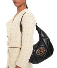 LOVE MOSCHINO EMBOSSED Hobo-Umh&auml;ngetasche Schwarz - Damentaschen - 5