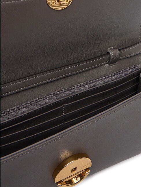 SFERA Mini-Umh&auml;ngetasche aus Leder urbanes Grau - Damentaschen