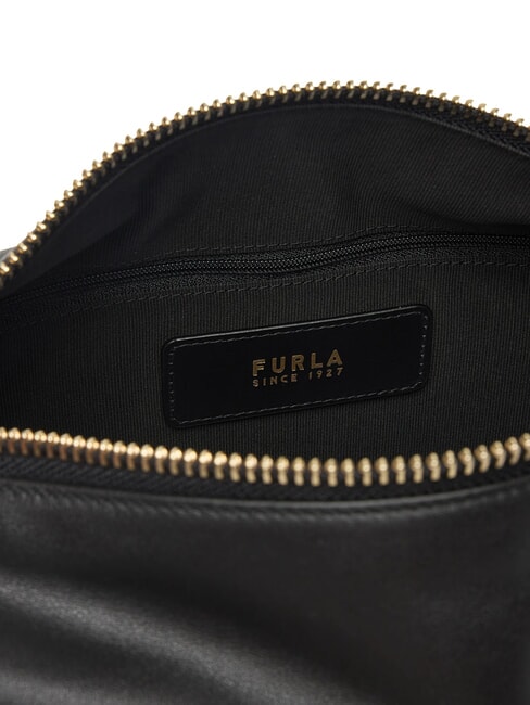 TONIE Umh&auml;ngetasche, Leder Schwarz - Damentaschen