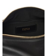 FURLA TONIE Umh&auml;ngetasche, Leder Schwarz - Damentaschen - 4