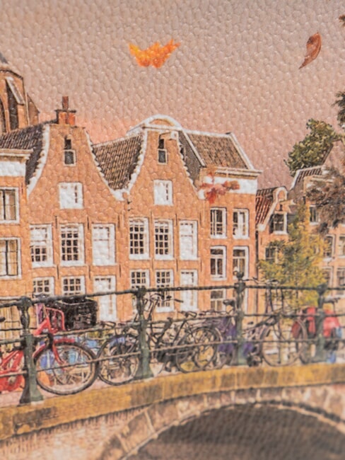 YESBAG Mittelgro&szlig;e Clutch mit Manschette Herbstfluss - Damentaschen