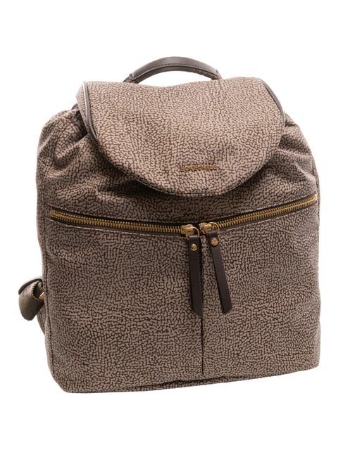 FLEXOS ZIP Rucksack natur op/dunkelbraun - Damentaschen