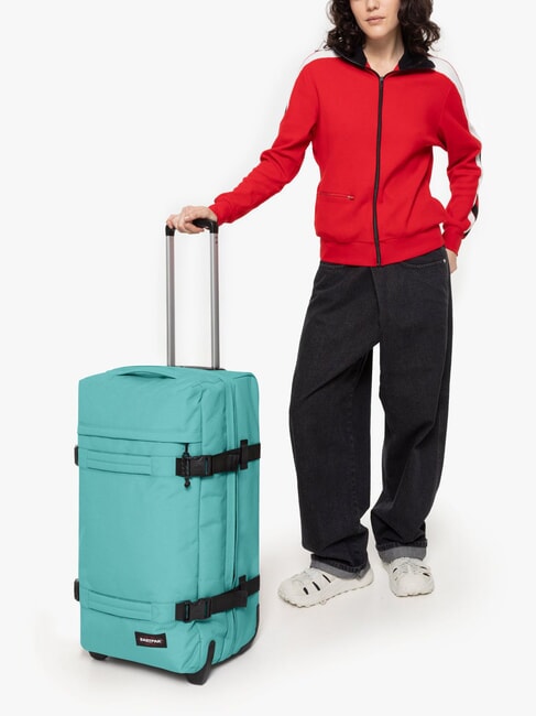 TRANSIT'R M Trolley mittlerer Gr&ouml;&szlig;e strom blau - Halbharte Trolleys