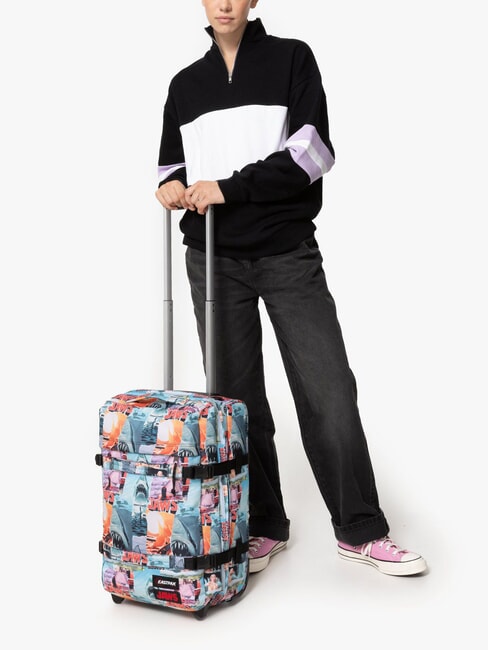 TRANSIT'R S x JAWS Trolley Handgep&auml;ck Kiefer drucken - Handgep&auml;ck