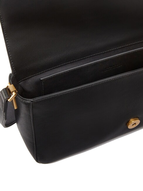 LOVE ONE CLASSIC SLOUCHY Umh&auml;ngetasche aus Leder schwarz-antikgold - Damentaschen