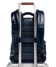 PIQUADRO BLUE SQUARE Fast-Check 14" Laptop-Rucksack Blau - PC-Rucks&auml;cke - 3