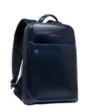 PIQUADRO BLUE SQUARE 14" Laptop-Rucksack aus Leder Blau - PC-Rucks&auml;cke - 2
