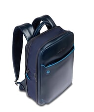 PIQUADRO BLUE SQUARE 14" Laptop-Rucksack aus Leder Blau - PC-Rucks&auml;cke - 5