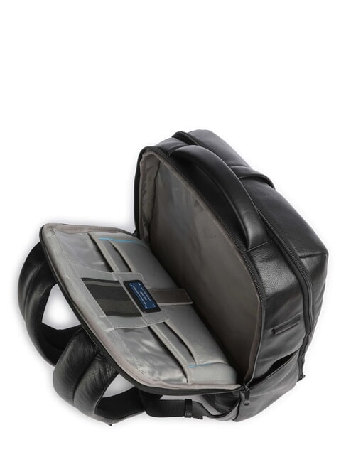 RUSSEL 14" Laptop-Rucksack aus Leder Schwarz - PC-Rucks&auml;cke
