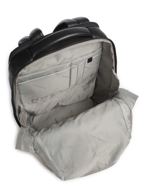 RUSSEL 14" Laptop-Rucksack aus Leder Schwarz - PC-Rucks&auml;cke