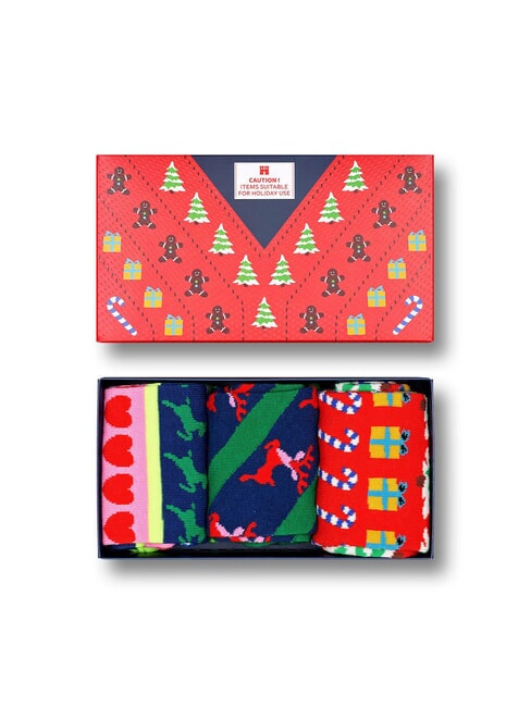 X-MAS SWEATER Geschenkset mit 3 Paar Socken 4300 - Herrensocken/Herrenstr&uuml;mpfe