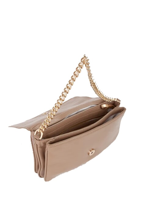 LOUISE Mittelgro&szlig;e Umh&auml;ngetasche mit Kettengriff taupe - Damentaschen