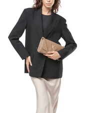 V73 LOUISE Mittelgro&szlig;e Umh&auml;ngetasche mit Kettengriff taupe - Damentaschen - 6