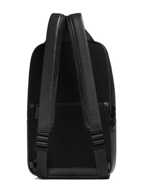 W137 One-Shoulder-Rucksack aus Leder Schwarz - PC-Rucks&auml;cke