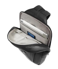 PIQUADRO W137 One-Shoulder-Rucksack aus Leder Schwarz - PC-Rucks&auml;cke - 7