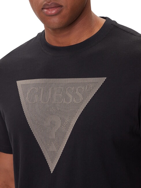 TRIANGLE LOGO Kurzarm-T-Shirt mit normaler Passform jetbla - Herren-T-Shirts
