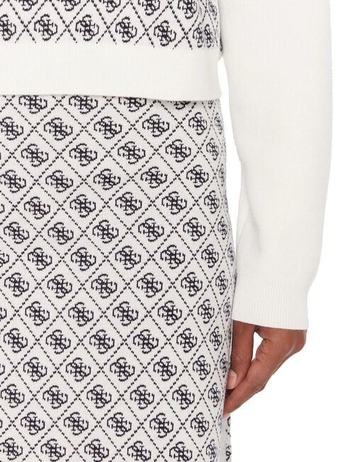 AUBREY Pullover mit lockerer Passform 4 g Creme und Blau - Damenpullover