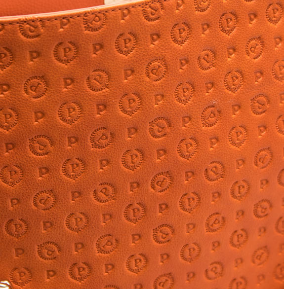 Embossed Heritage Schultertasche ORANGE - Damentaschen