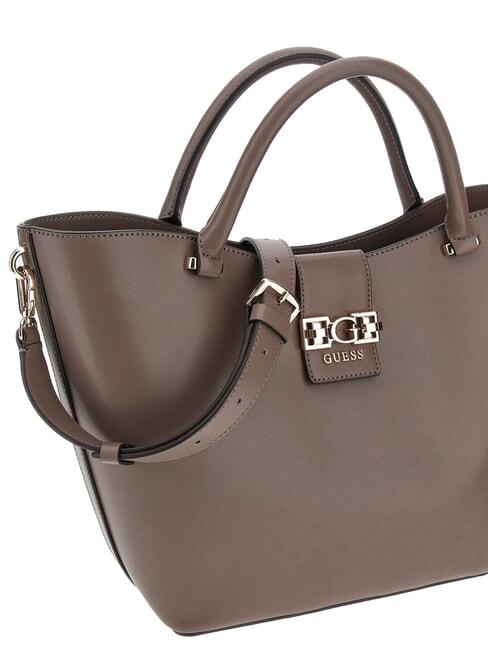 JANE Tragetasche mit Schultergurt dunkles Taupe - Damentaschen