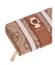 GUESS ERENIA Mittelgro&szlig;e Geldb&ouml;rse mit Rundum-Rei&szlig;verschluss MILCH-LOGO - Brieftaschen Damen - 3