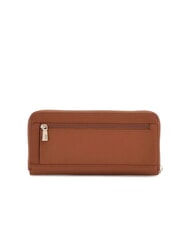 GUESS GREGORIA Gro&szlig;e Geldb&ouml;rse mit Rundum-Rei&szlig;verschluss und Handgelenksschlaufe COGNAC - Brieftaschen Damen - 3