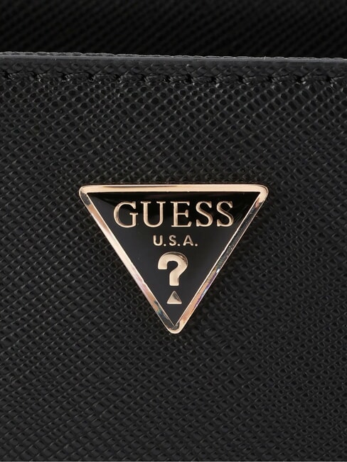 BOLENA Umh&auml;ngetasche mit Herzanh&auml;nger SCHWARZ - Damentaschen