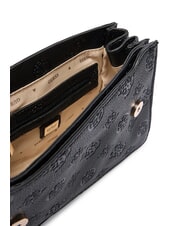 GUESS CRESIDIA II Umh&auml;ngetasche mit &Uuml;berschlag schwarzes Logo - Damentaschen - 5