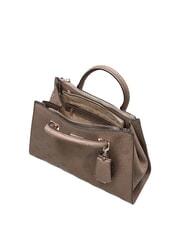 GUESS CRESIDIA II Handtasche mit Schultergurt Logo in dunklem Taupe - Damentaschen - 5