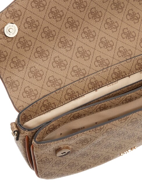 DEA Umh&auml;ngetasche mit &Uuml;berschlag MILCH-LOGO - Damentaschen