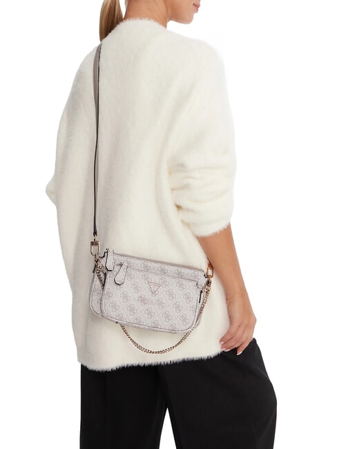 NOELLE 2 Umh&auml;ngetasche Logo in dunklem Taupe - Damentaschen