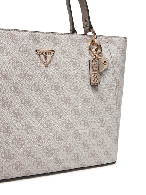 NOELLE 2  Schultertasche Logo in dunklem Taupe - Damentaschen