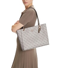 GUESS NOELLE 2  Schultertasche Logo in dunklem Taupe - Damentaschen - 5