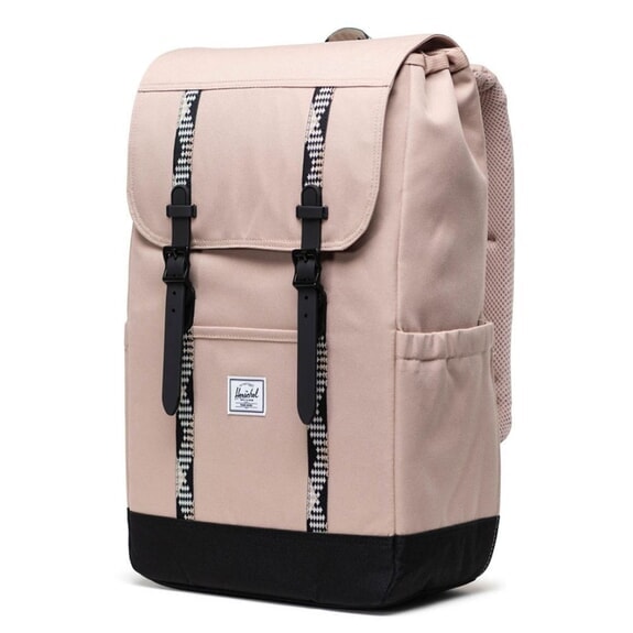 RETREAT Rucksack helles Taupe/Schwarz - Rucks&auml;cke f&uuml;r Schule &amp; Freizeit